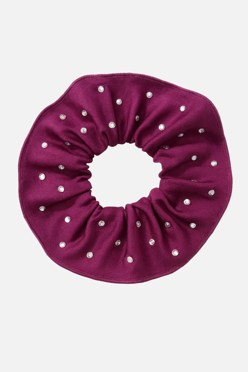 Blackberry Scrunchie with Stones